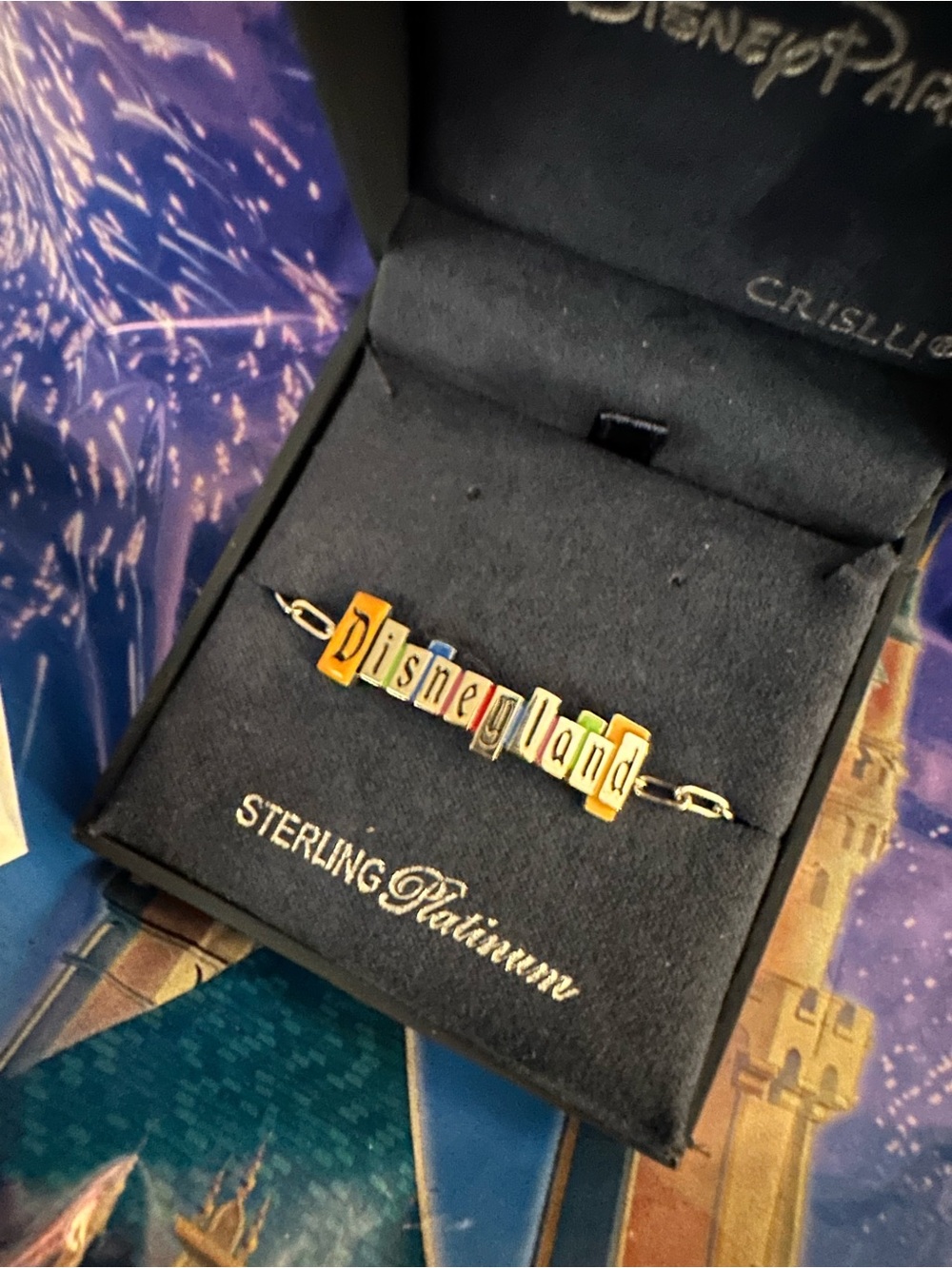 Crislu Disneyland Sterling Silver  Bracelet